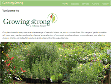 Tablet Screenshot of growingstrong-gardencentres.co.uk